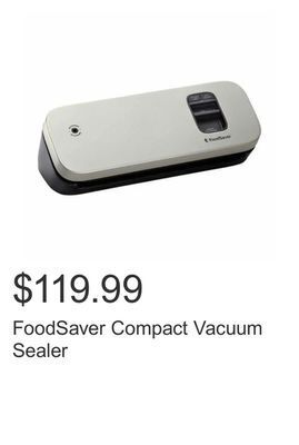 Costco Foodsaver compact vacuum sealer offer