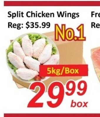 Fresh Win Foodmart Split chicken wings offer