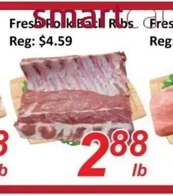 Fresh Win Foodmart Fresh porkback ribs offer