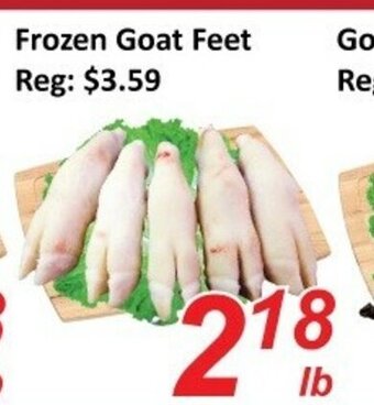 Fresh Win Foodmart Frozen goat feet offer