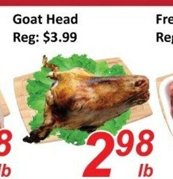 Fresh Win Foodmart Goat head offer
