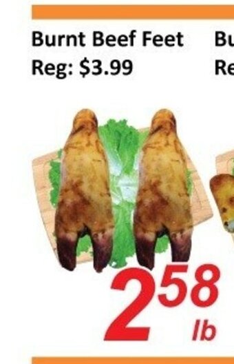 Fresh Win Foodmart Burnt beef feet offer