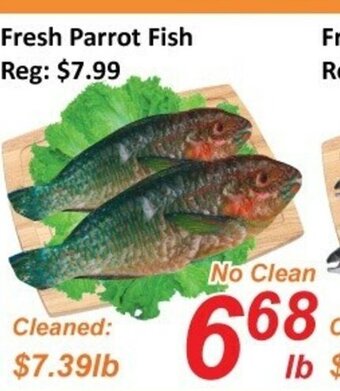 Fresh Win Foodmart Fresh parrot fish offer