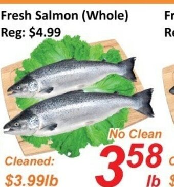 Fresh Win Foodmart Fresh salmon (whole) offer