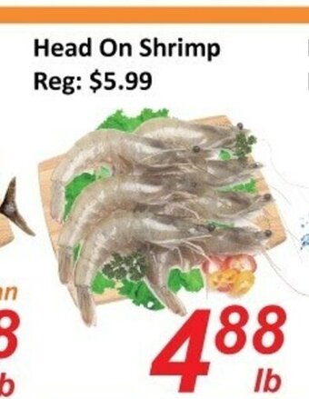 Fresh Win Foodmart Head on shrimp offer