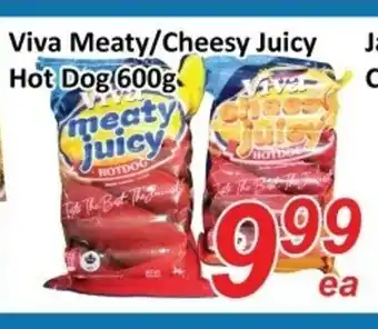 Fresh Win Foodmart Viva meaty/cheesy juicy hot dog offer