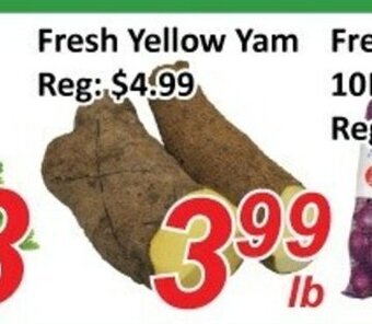 Fresh Win Foodmart Fresh yellow yam offer