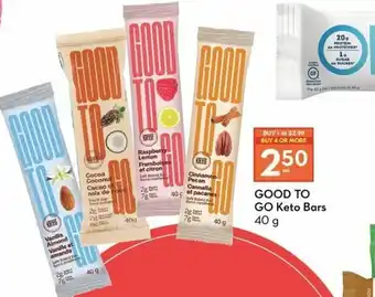 Safeway Good to go keto bars offer
