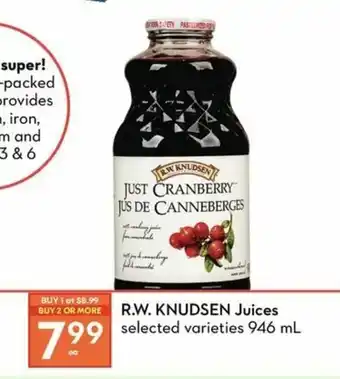 Safeway R.W. knudsen juices offer