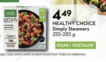 Safeway Healthy choice simply steamers offer