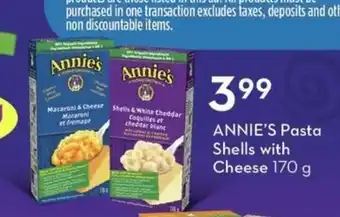 Safeway Annie's pasta shells with cheese offer