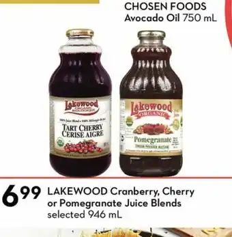 Safeway Lakewood Cranberry Cherry or Pomegranate Juice Blends offer