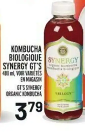 Metro Kombucha Biologique Synergy Gt's offer