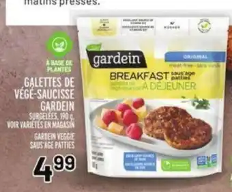 Metro Galettes De Végé-Saucisse Gardein offer