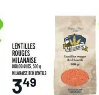 Metro Lentilles Rouges Milanaise offer