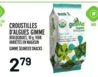 Metro Croustilles d'Algues Gimme offer