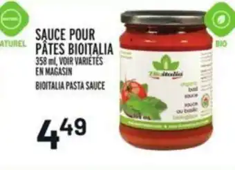 Metro Sauce Pour Pâtes Bioitalia offer