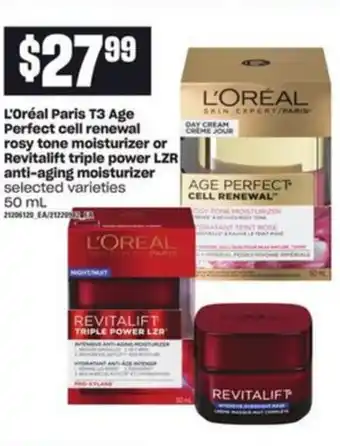 Loblaws L'Oréal Paris T3 Age Perfect Cell Renewal offer