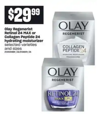 Loblaws Olay Regenerist Retinol 24 Max or Collagen Peptide 24 offer