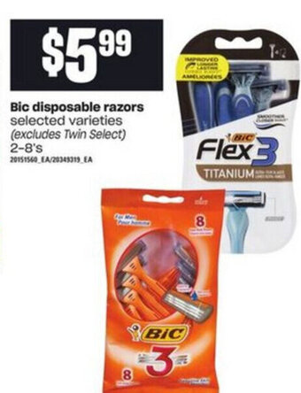Loblaws Bic Disposable Razors offer