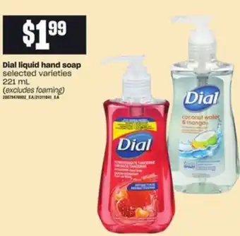 Loblaws Dial Liquid Hand Soap offer