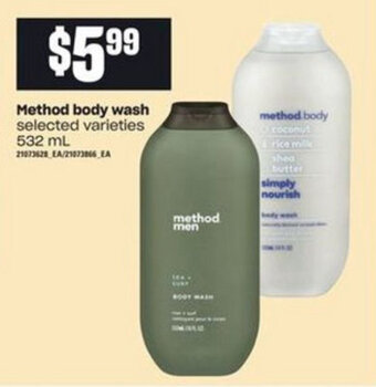 Loblaws Method Body Wash offer