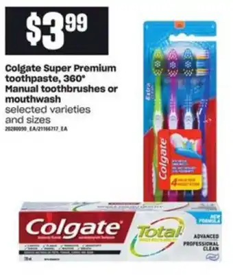 Loblaws Colgate Super Premium Toothpaste, 360 offer