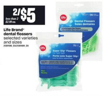 Loblaws Life Brand Dental Flossers offer