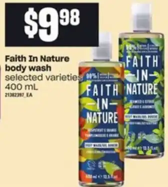 Loblaws Faith In Nature Body Wash offer