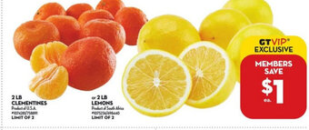 Giant Tiger 2 LB Clementines offer
