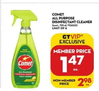Giant Tiger Comet All Purpose Disinfectant Cleaner offer