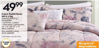 Giant Tiger 8 Piece Double/Queen Bed in a Bag offer
