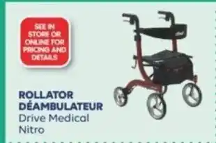 Shoppers Drug Mart ROLLATOR DÉAMBULATEUR Drive Medical Nitro offer
