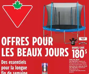 Canadian Tire 8' Trampoline with Safety Enclosure. 84-0207-0. offer