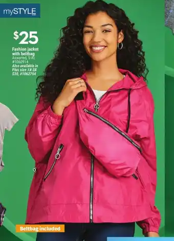 Giant Tiger Fashion Jacket With Beltbag offer