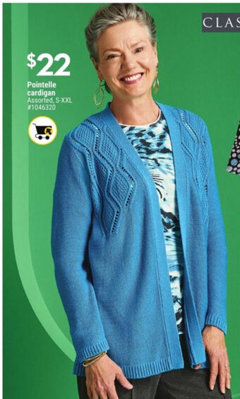 Giant Tiger Pointelle Cardigan offer