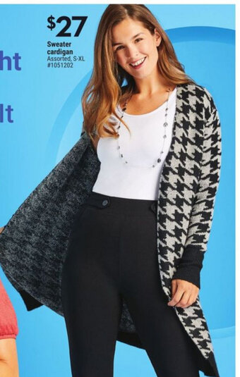 Giant Tiger Sweater Cardigan offer