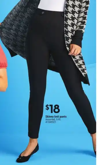 Giant Tiger Skinny Knit Pants offer