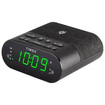 Best Buy Timex tw500bc dual alarm clock radio with usb and wireless charging offer