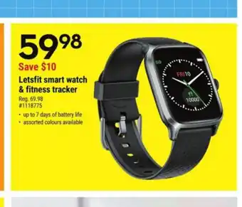 Giant Tiger Letsift Smart Watch & Fitness Tracker offer