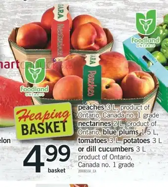 Fortinos Peaches offer
