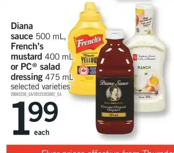 Fortinos Diana Sauce offer