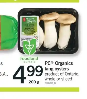Fortinos Organics King Osters offer