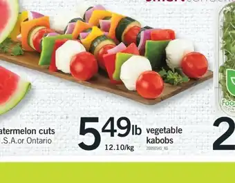 Fortinos Vegetables Kabobs offer