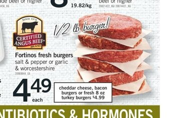 Fortinos Fortinos Fresh Burgers offer