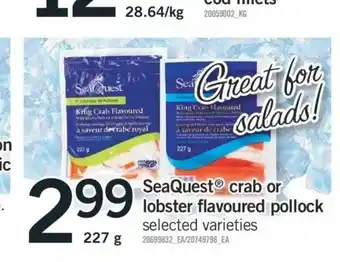 Fortinos Seaquest Crab offer