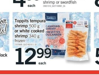 Fortinos Toppits Tempura Shrimp offer