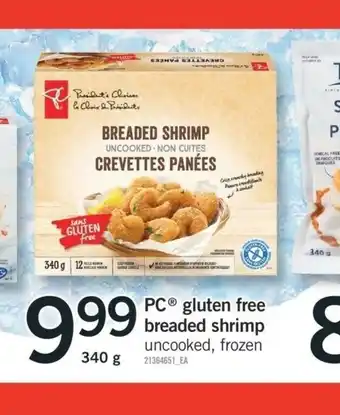 Fortinos Gluten Free Breaded Shrimp offer
