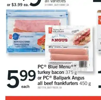 Fortinos Turkey bacon offer