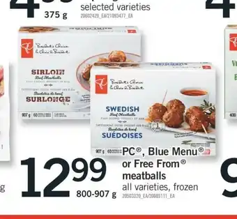 Fortinos Meat Balls offer